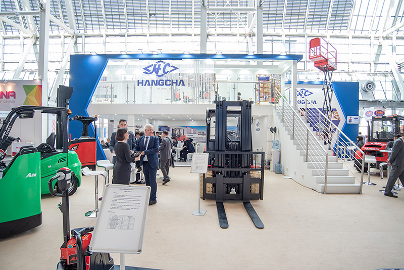 Messestand für Hangcha auf der CeMAT 2018: Lösung