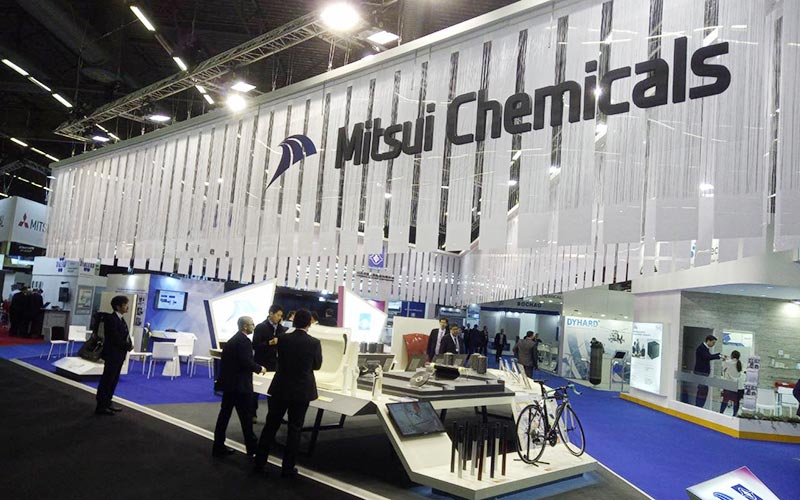 Messestand für Mitsui Chemicals auf der JEC 2018: Lösung