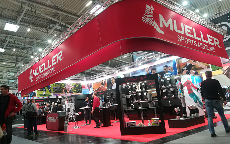 Messestand für Mueller auf der ISPO 2018: Lösung