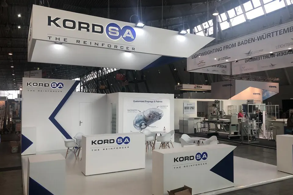 Messestand für KORDSA auf der COMPOSITES EUROPE 2019 in Stuttgart