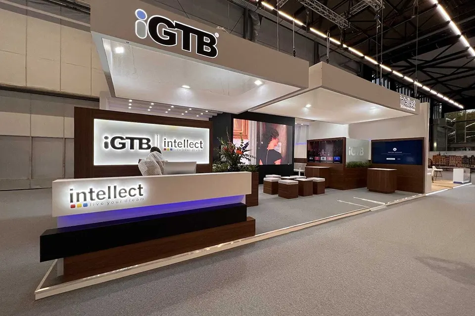 Messestand für GTB auf der SIBOS 2022 in Amsterdam
