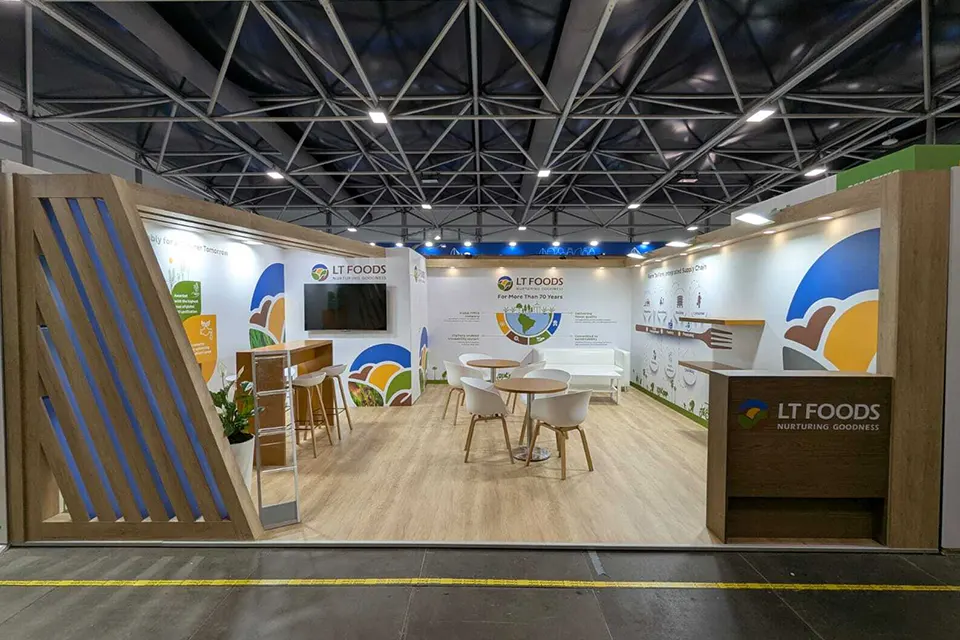 Messestand für LT Foods auf der PLMA 2025 in Amsterdam