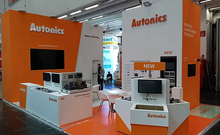 Messestand für Autonics auf der SPS IPC Drives 2026