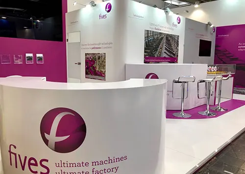 Messestand für Fives auf der CEMAT + HM 2018