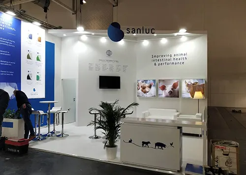 Messestand für Sanluc auf der EuroTier 2018