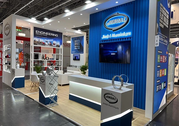 Messestand für Jindal auf der Aluminium 2024 in Düsseldorf