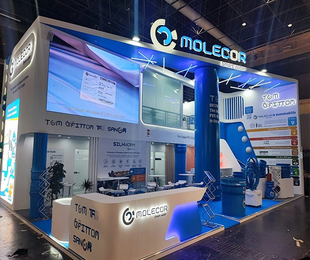 Messestand für Molecor auf der K 2025 in Düsseldorf