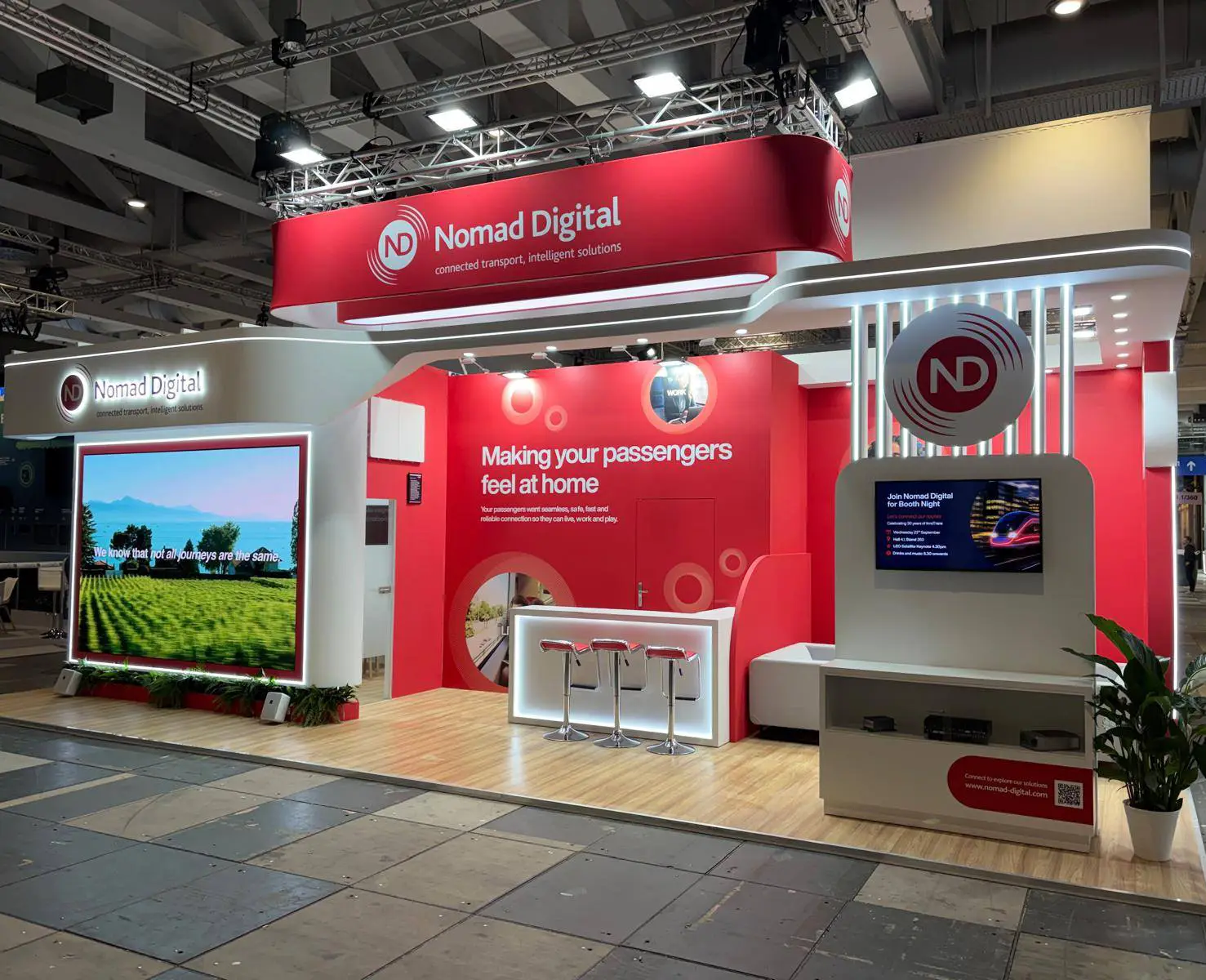 Messestand-Projekt auf der InnoTrans in Berlin