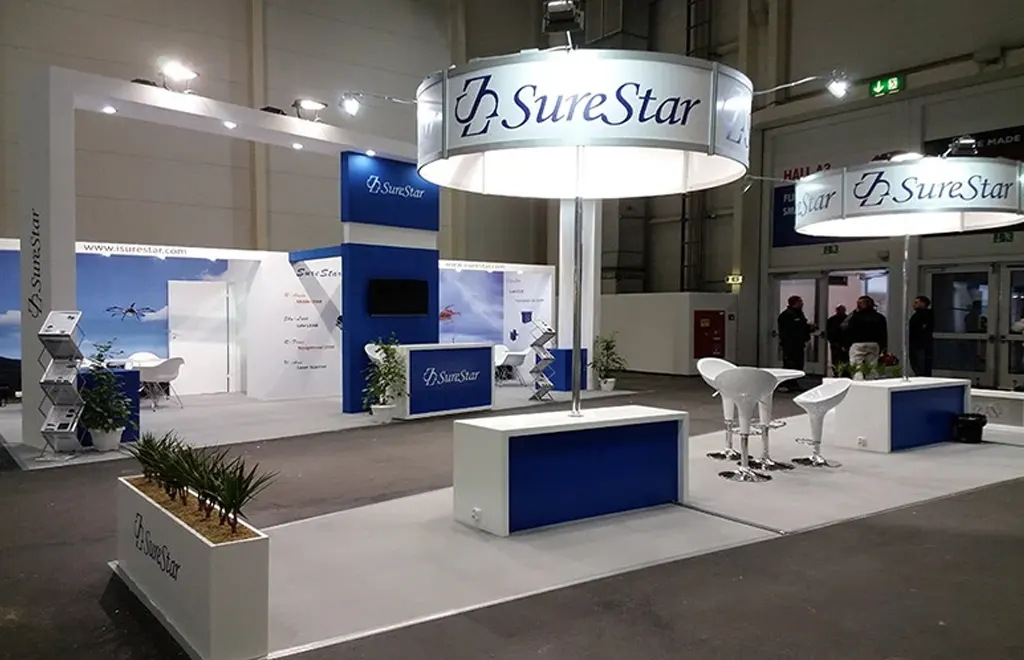 Booth construction in Hamburg