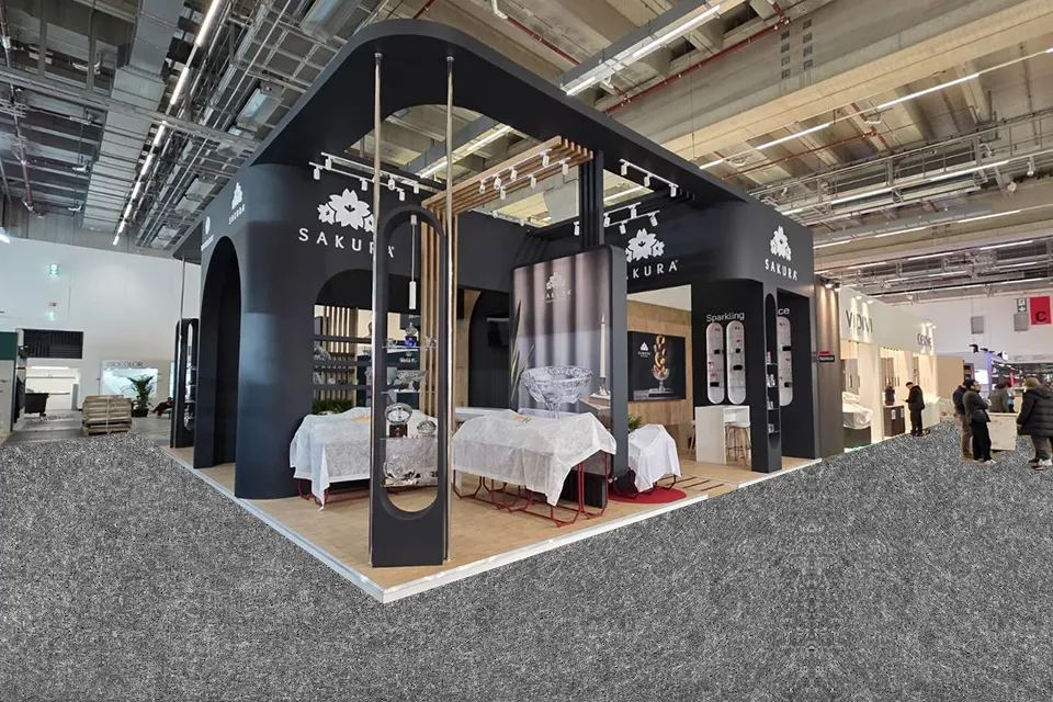 Custom Exhibition Booth at AMBIENTE 2026 for SAKURA in Frankfurt, Germany