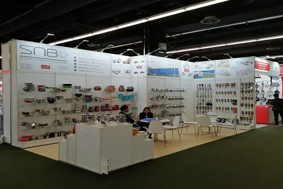 Modular Stands  at AMBIENTE 2020 for SNB in Frankfurt, Germany