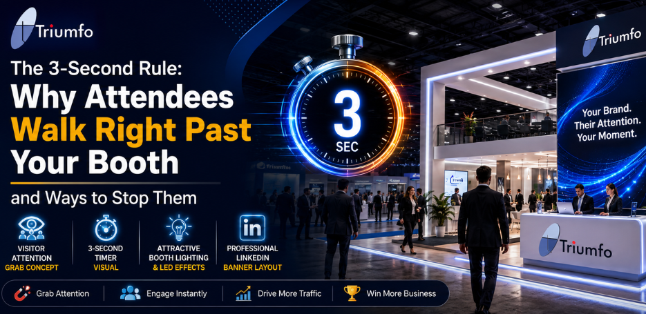 Exhibition Booth Design That Stops Attendees in 3 Seconds