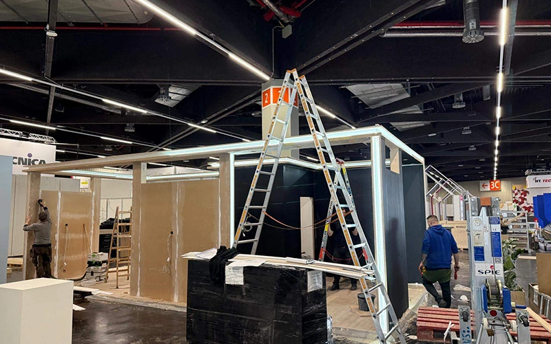 Exhibition stand for Network Optix at Embedded World 2026