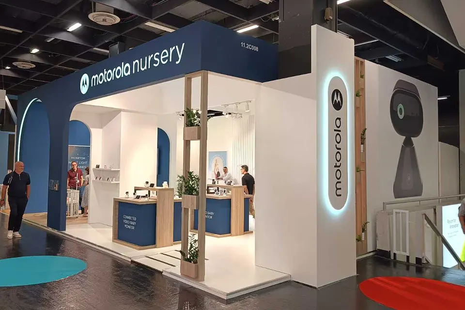 Exhibition Stand at KIND + JUGEND 2025 in Colonge for motorola nursury