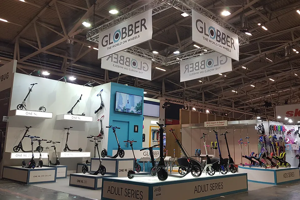 Trade Show Booth at ISPO 2025 in Munich for GLOBBER