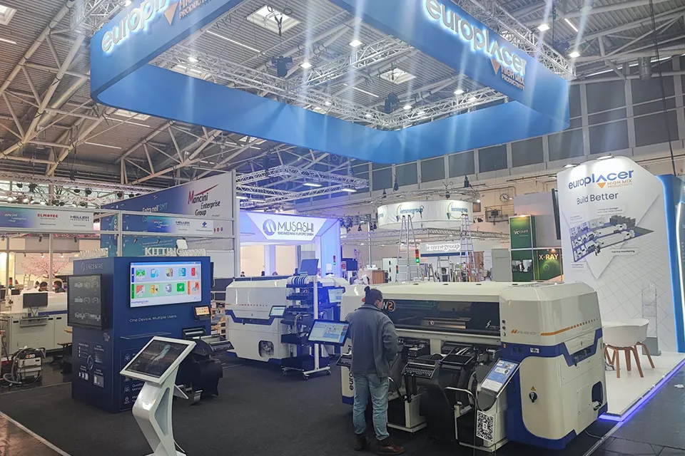 Exhibition Stand at Productronica 2025 in Munich for europlacer