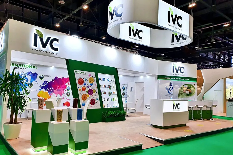 Trade Show Booth at VITAFOODS 2024 in Geneva for IVC