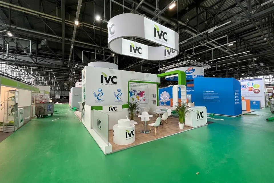 Exhibition Stand at VITAFOODS 2023 in Geneva for IVC