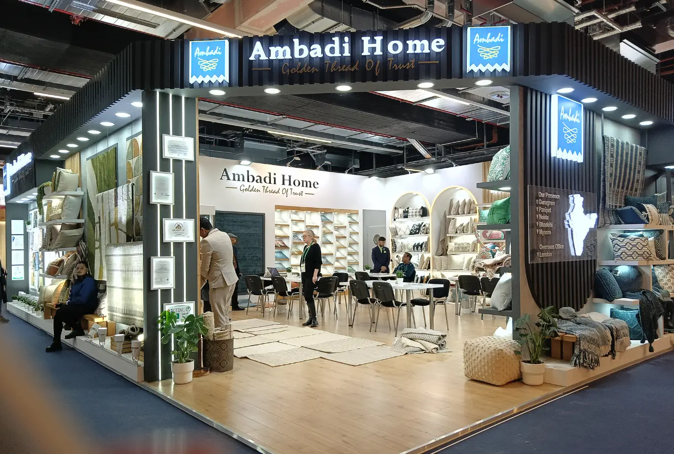Exhibition stand builder Heimtextil with 2025 in Frankfurt am Main, Germany for AMBADI HOME