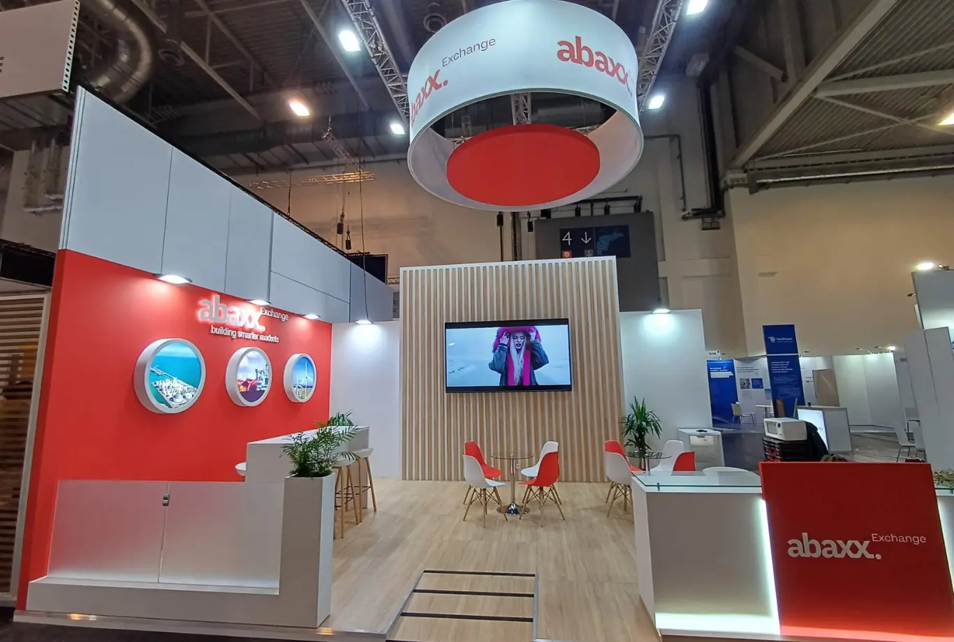 Booth stands E-world energy & water with 2025 in Essen, Germany for abaxx