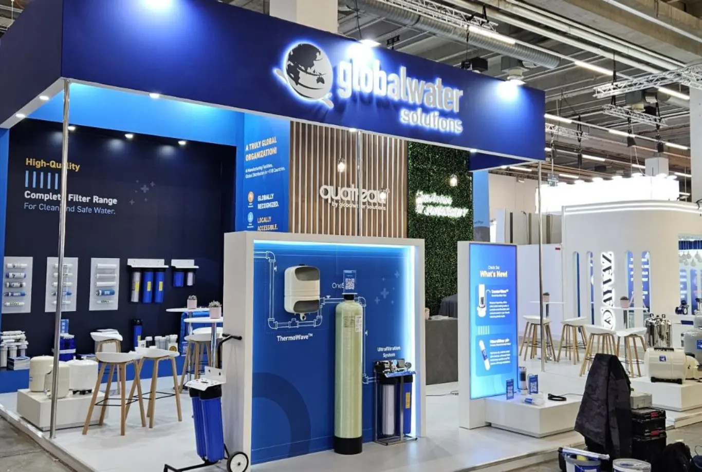 Exhibit booth ish with 2025 in Messe Frankfurt for global water
