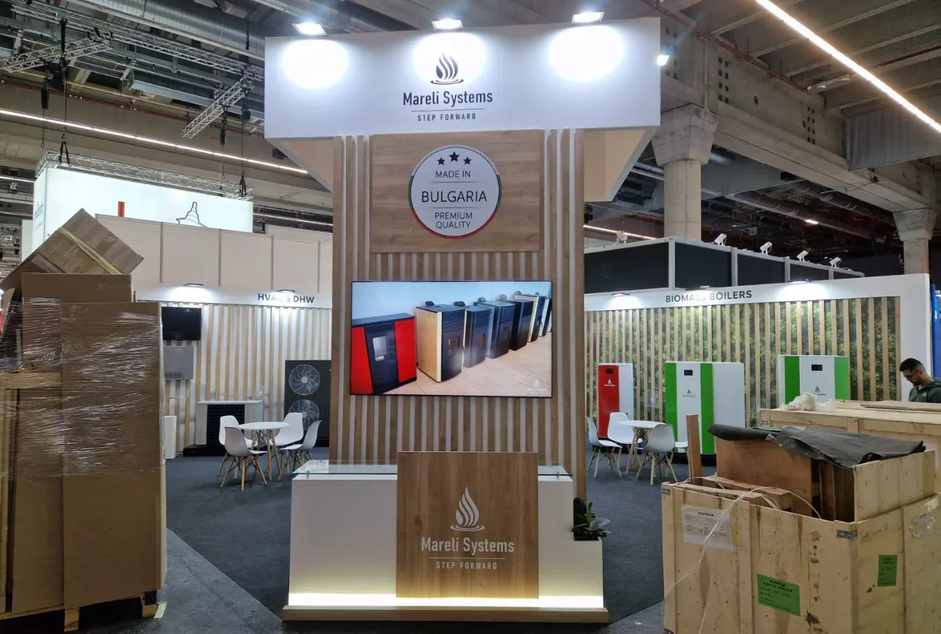 Exhibit satand ish with 2025 in Messe Frankfurt for Mareli Systems