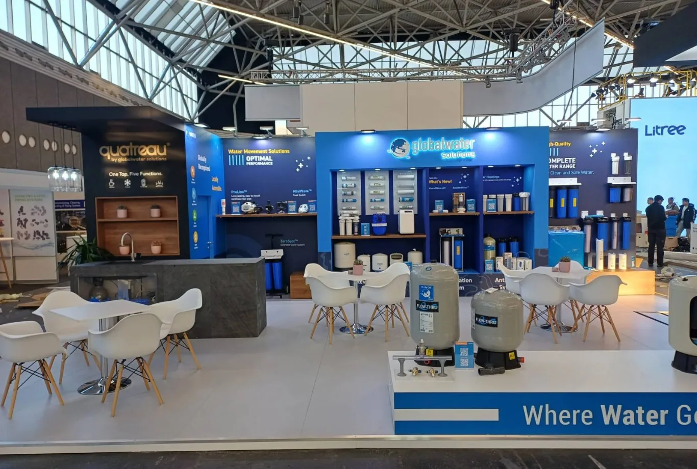 Exhibition booth AQUATECH with 2025 in Amsterdam, Netherlands for Global Water