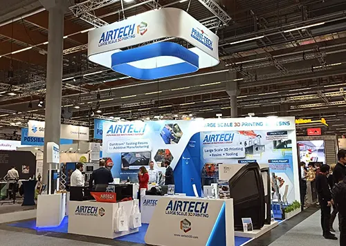 exhibition booth in Leipzig for Airtech at FORMNEXT 2021