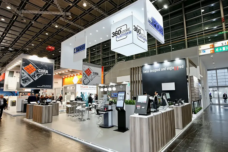 Custom Exhibition Display at EUROSHOP 2020 for 360 in Düsseldorf, Germany