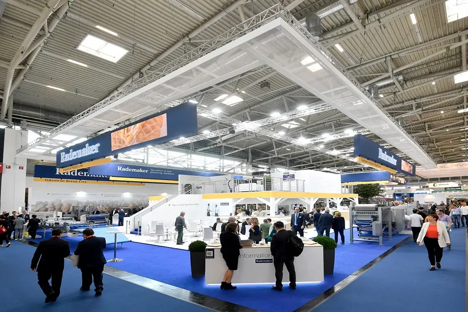 Double Decker Exhibition Booth at IBA 2018 for RADEMAKER in Copenhagen, Germany