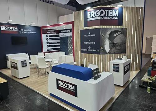 exhibition stand in Essen for Ergotem at E-WORLD 2025