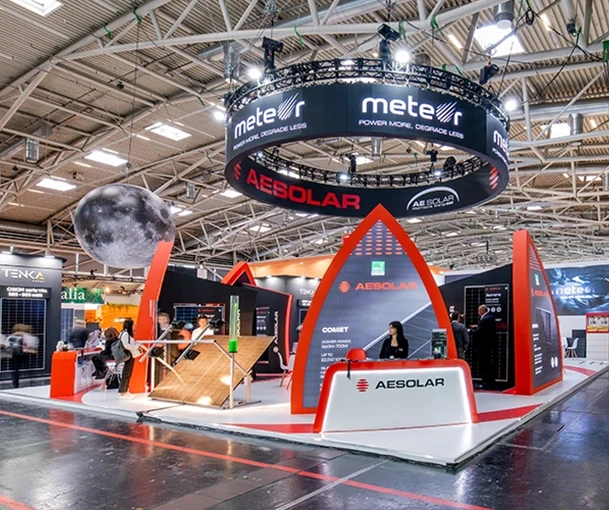 Exhibition Stand AE SOLAR for Intersolar 2023 in Munich