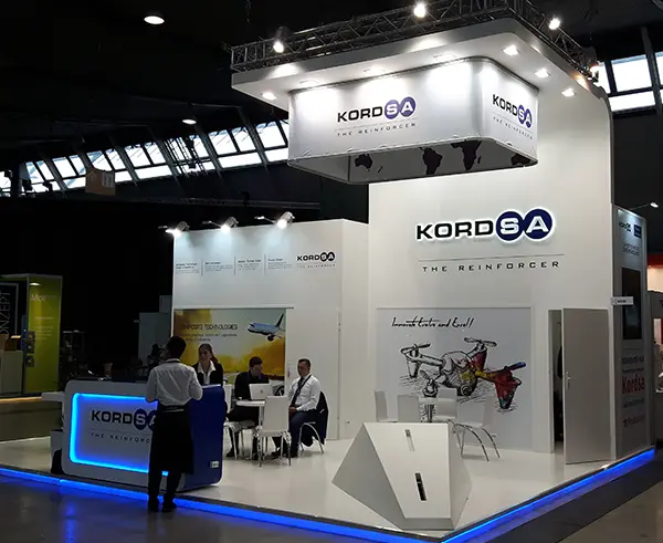 Custom exhibition stand designed and built by Triumfo