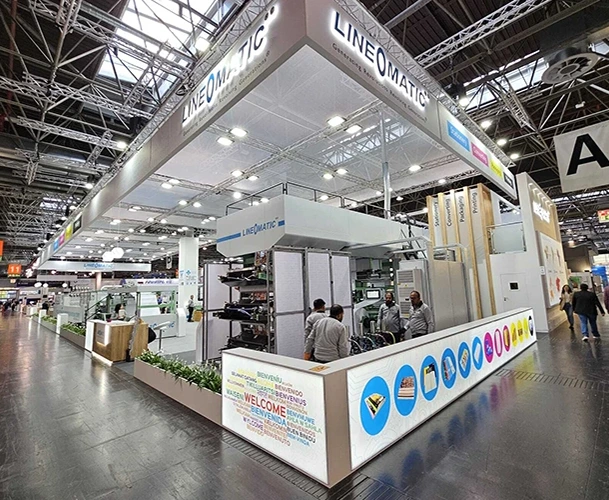 Exhibition stand Line O Matic for Drupa 2024 in Dusseldorf