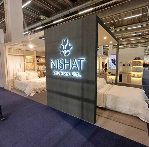Exhibition stand NISHAT for Heimtextil 2025 in Frankfurt 