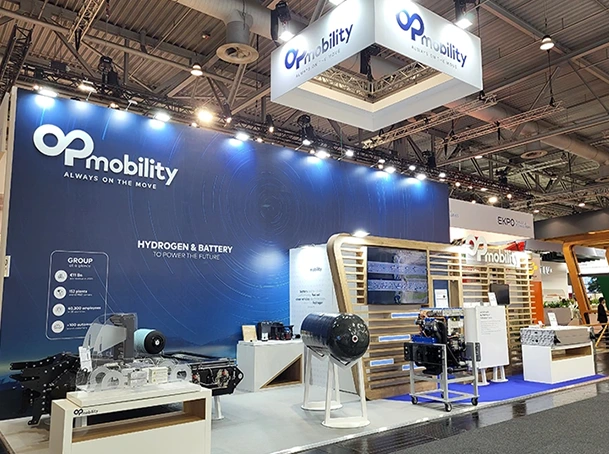 Exhibition stand OPmobility for Innotrans 2024 in Berlin