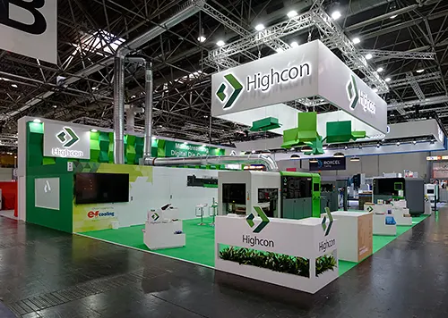 exhibition stand in Dortmund for Highcon at DRUPA 2024