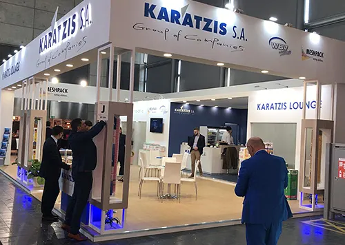 exhibition stand in Friedrichshafen for Karatzis at AGRITECHNICA 2019