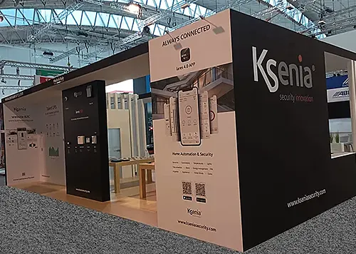 exhibition stand in Essen for Ksenia Security at Essen 2022