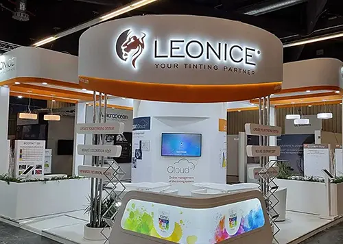 exhibition booth in Bremen for Leonice at ECS 2023