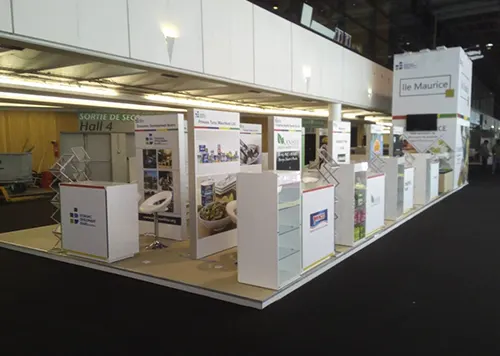 exhibition booth in Lyon for lle Maurice at SIAL Paris 2018