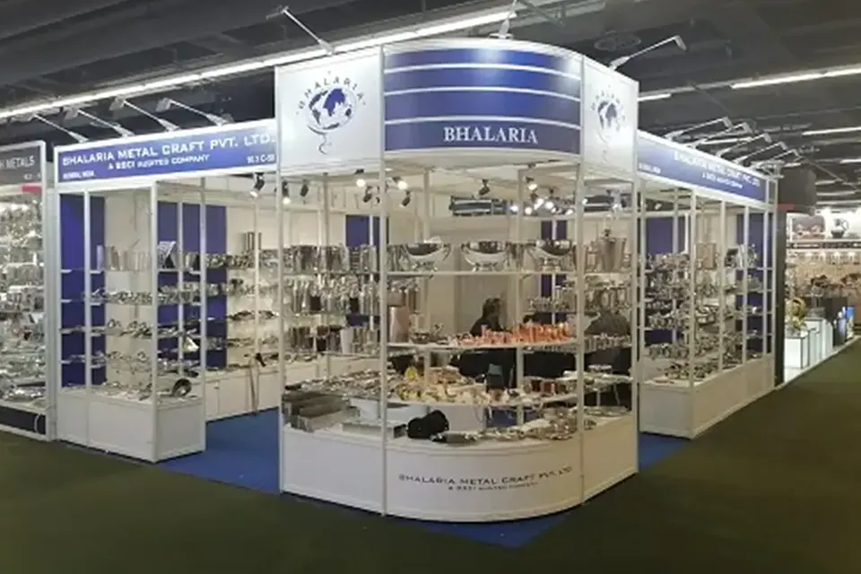 Modular Exhibition Stand at AMBIENTE 2020 for BHALARIA in Frankfurt, Germany