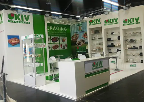 exhibition booth in Zurich for OKIV at FachPack 2018