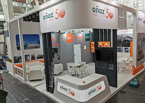 exhibition stand in Friedrichshafen for Onaz at LIGNA 2019