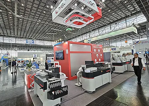 exhibition stand in Dortmund for Rigo at DRUPA 2024