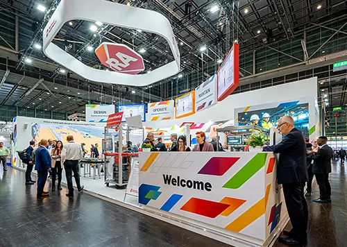 exhibition stand in Dortmund for Rockwell at INTERPACK 2023