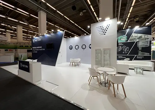 exhibition booth in Strasbourg for Vectura at Xylexpo 2018