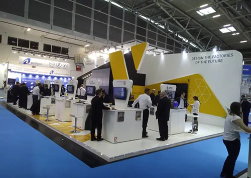 exhibition booth in Manchester for Visual Components at AUTOMATICA 2018