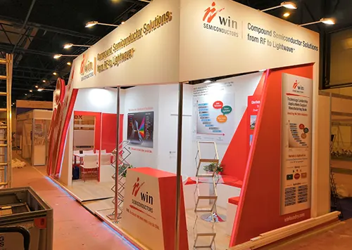 exhibition booth in Nice for WIN at EMW 2018